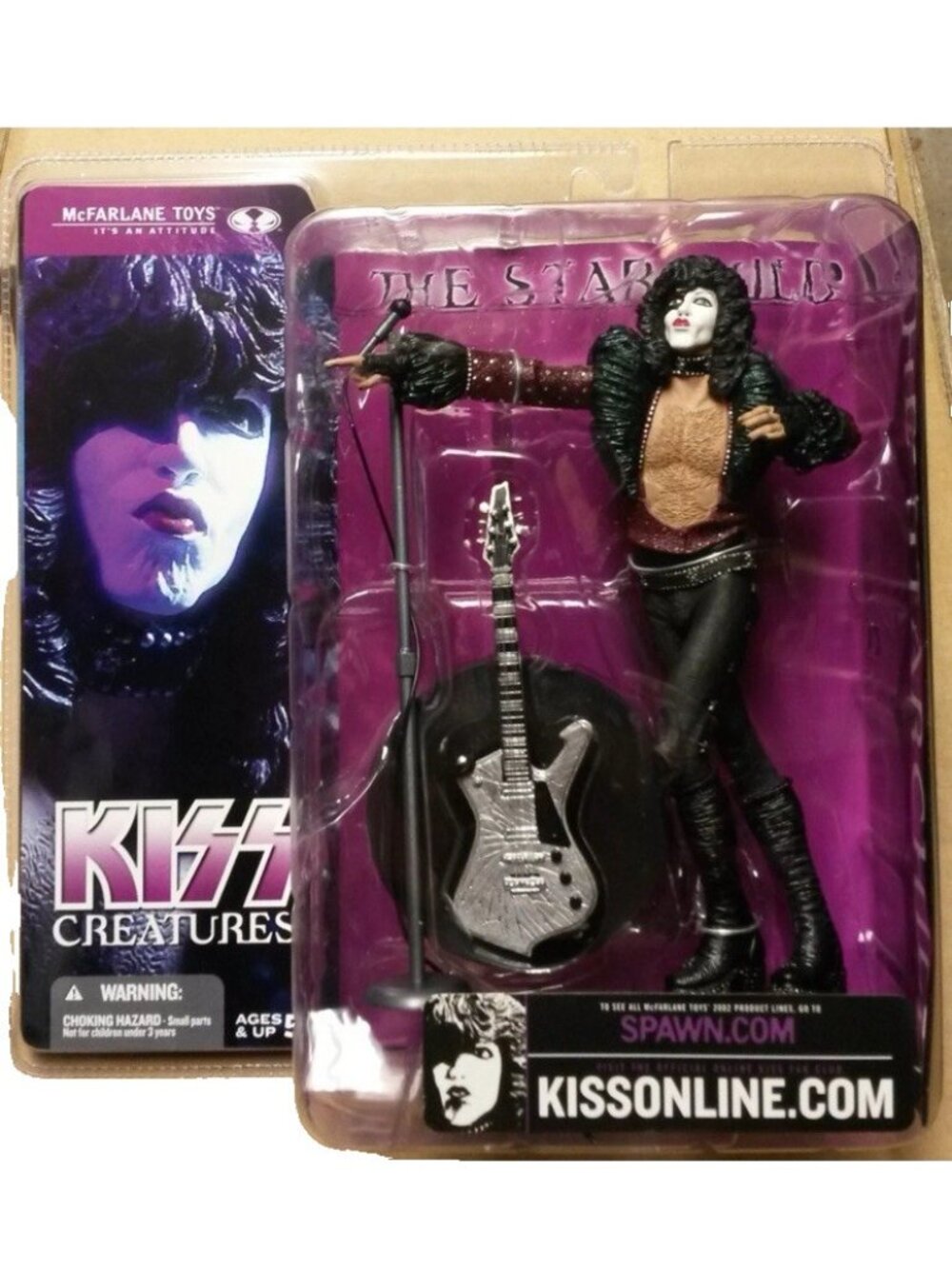 vtg McFarlane KISS CREATURES Paul Stanley STARCHILD action figure Movie Maniacs